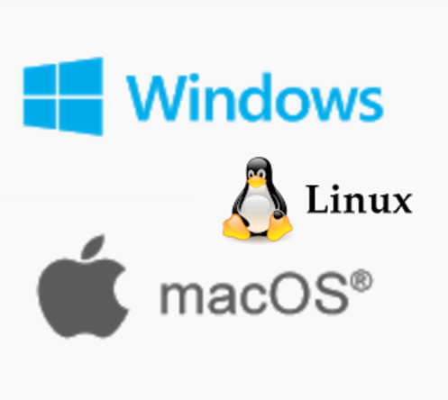 logos windows Linux et Mac