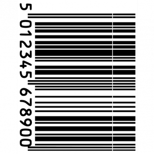 code barres avec ligne blanche verticale