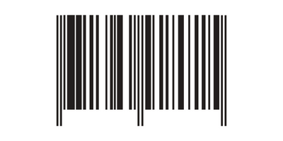 code barre de couleur noir sur fond blanc