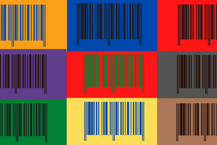 codes barres couleurs